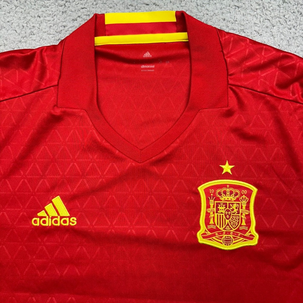 Adidas Climacool AI4411 Mens Large Spain National Team 2016 Home Soccer Jersey - Picture 6 of 11